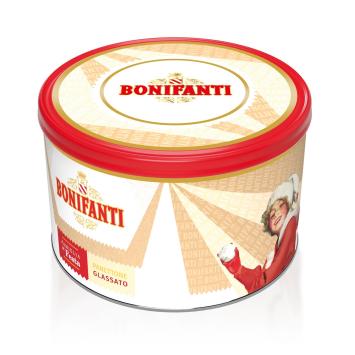 Panettone Classico Glassato in feestelijk geschenkblik 750 gram F72