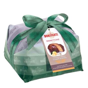 Panettone citroen en witte chocolade - al limone a cubetti e cioccolato bianco 1000 gram i117