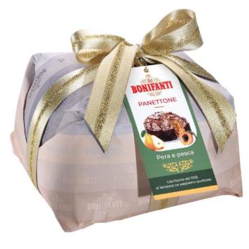 Panettone glassato peer perzik - pera pesca 1000 gram I30